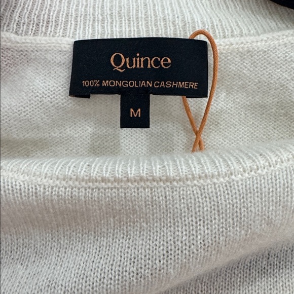 Quince Ivory Cashmere Sweater New with Tags - Picture 4 of 5
